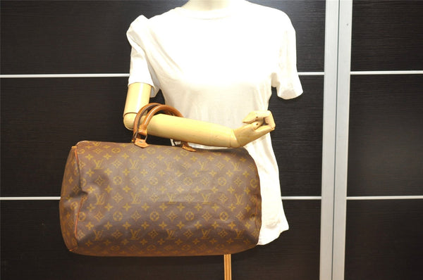 Authentic Louis Vuitton Monogram Speedy 40 Hand Boston Bag Old Model LV 3860I