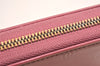 Authentic Cartier Happy Birthday Zip Long Wallet Purse Enamel Pink Box 3860J