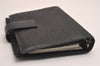Authentic GUCCI Guccissima Agenda Notebook Cover GG Leather 115241 Black 3861J