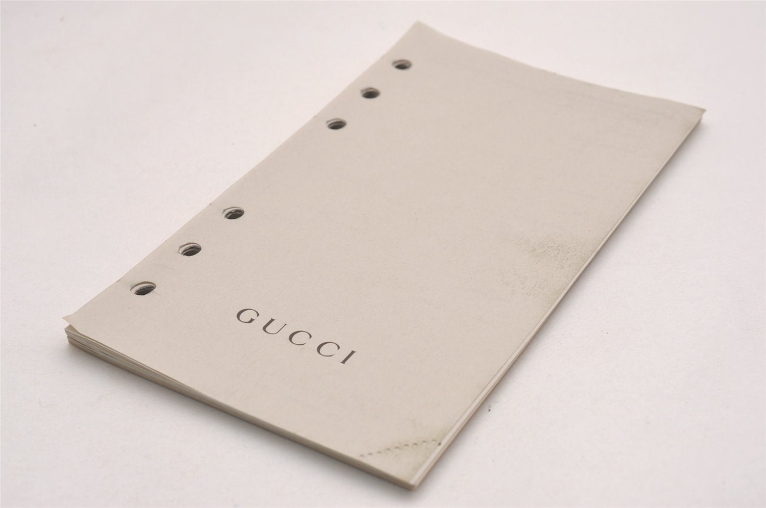 Authentic GUCCI Guccissima Agenda Notebook Cover GG Leather 115241 Black 3861J