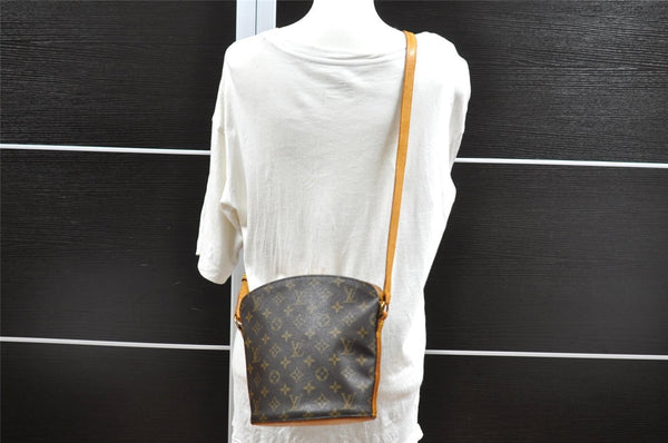 Authentic Louis Vuitton Monogram Drouot Shoulder Cross Bag M51290 Junk 3862I