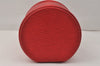 Authentic Louis Vuitton Epi Cannes Red Cosmetic Hand Bag Purse M48037 LV 3862K