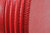 Authentic Louis Vuitton Epi Cannes Red Cosmetic Hand Bag Purse M48037 LV 3862K