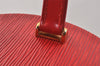 Authentic Louis Vuitton Epi Cannes Red Cosmetic Hand Bag Purse M48037 LV 3862K