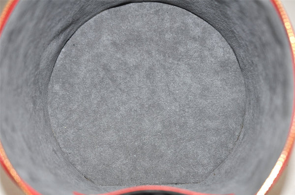 Authentic Louis Vuitton Epi Cannes Red Cosmetic Hand Bag Purse M48037 LV 3862K