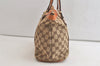 Authentic GUCCI Abbey Shoulder Tote Bag GG Canvas Leather 141470 Brown 3863K