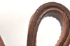 Authentic Burberrys Vintage Leather Hand Bag Brown 3864K