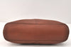 Authentic Burberrys Vintage Leather Hand Bag Brown 3864K