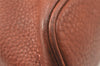 Authentic Burberrys Vintage Leather Hand Bag Brown 3864K