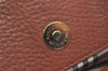Authentic Burberrys Vintage Leather Hand Bag Brown 3864K