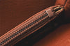 Authentic Burberrys Vintage Leather Hand Bag Brown 3864K