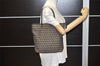 Authentic FENDI Zucchino Shoulder Tote Bag Purse Canvas Leather Brown Junk 3865K