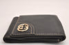 Authentic GUCCI New Britt Vintage Bifold Wallet Purse Leather 181594 Black 3867J