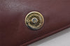 Auth Cartier Must de Cartier 2Way Shoulder Clutch Bag Leather Bordeaux 3867K