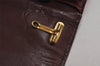 Auth Cartier Must de Cartier 2Way Shoulder Clutch Bag Leather Bordeaux 3867K