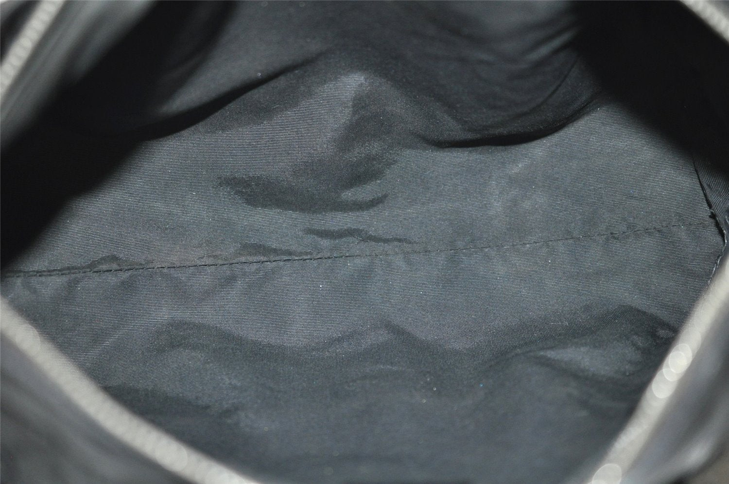 Authentic GUCCI Shoulder Hand Bag Purse GG Canvas Leather 30458 Black 3868I