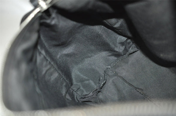 Authentic GUCCI Shoulder Hand Bag Purse GG Canvas Leather 30458 Black 3868I