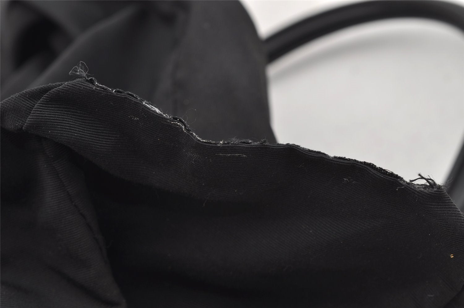 Authentic GUCCI Shoulder Hand Bag Purse GG Canvas Leather 30458 Black 3868I