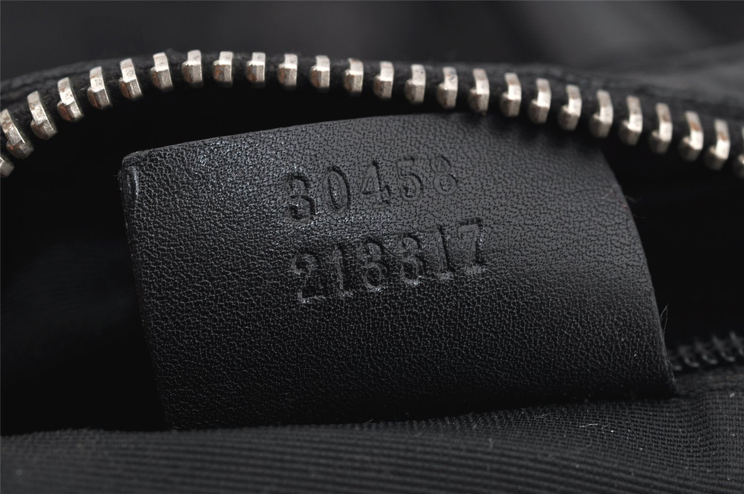 Authentic GUCCI Shoulder Hand Bag Purse GG Canvas Leather 30458 Black 3868I