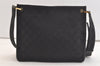 Authentic GUCCI Shoulder Cross Body Bag GG Canvas Leather 91762 Black 3868K