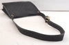 Authentic GUCCI Shoulder Cross Body Bag GG Canvas Leather 91762 Black 3868K