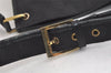 Authentic GUCCI Shoulder Cross Body Bag GG Canvas Leather 91762 Black 3868K