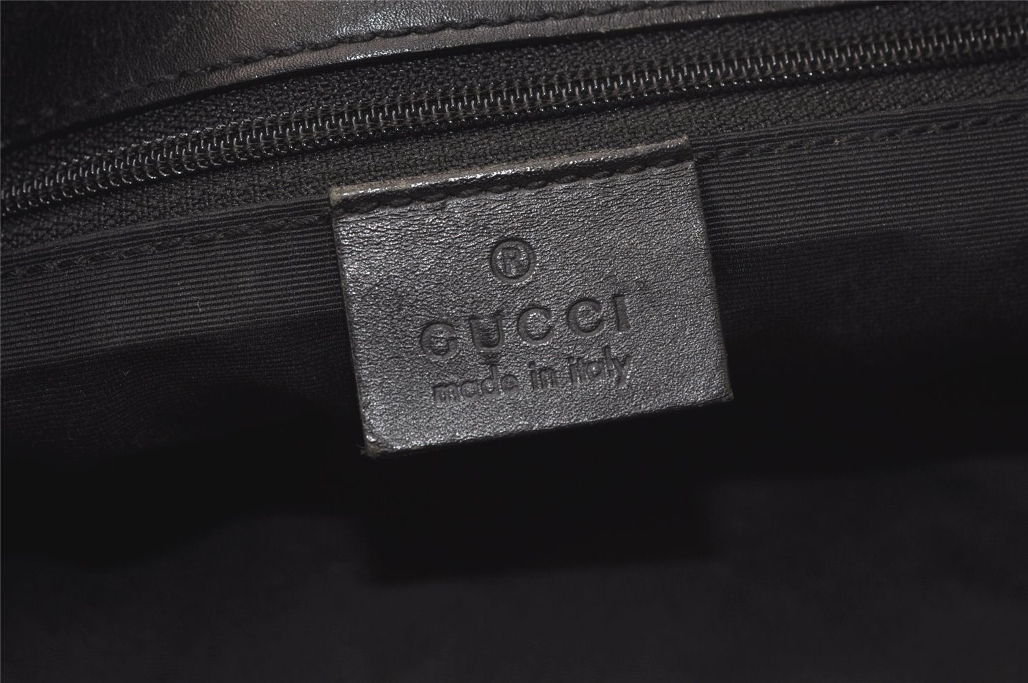 Authentic GUCCI Shoulder Cross Body Bag GG Canvas Leather 91762 Black 3868K