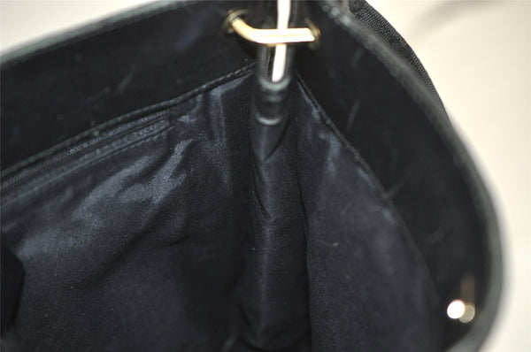 Authentic GUCCI Shoulder Cross Body Bag GG Canvas Leather 91762 Black 3868K