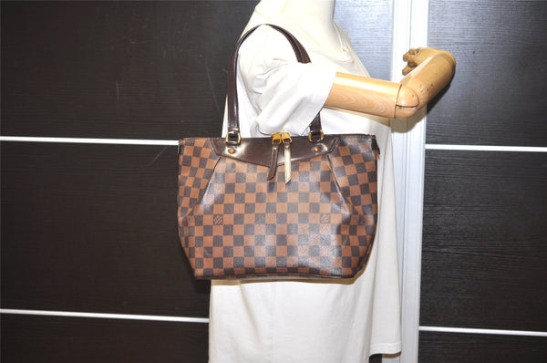 Authentic Louis Vuitton Damier Westminster PM Shoulder Hand Bag N41102 LV 3869I