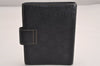 Authentic GUCCI Guccissima Agenda Notebook Cover GG Leather 115240 Black 3869J