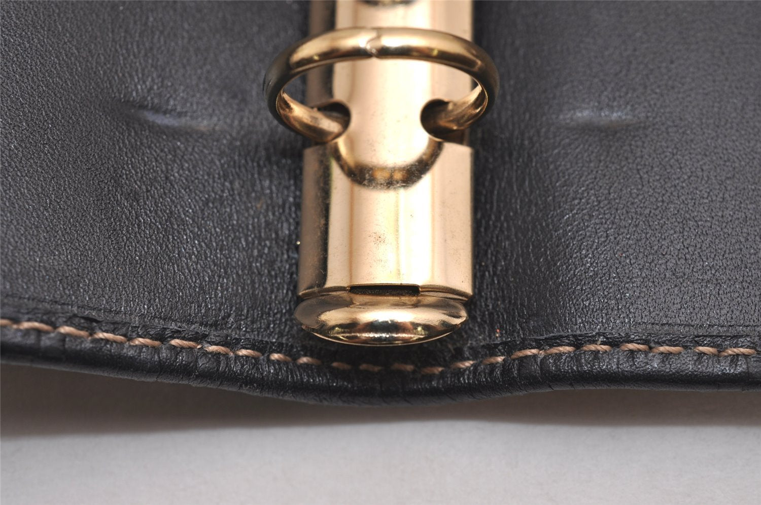 Authentic GUCCI Guccissima Agenda Notebook Cover GG Leather 115240 Black 3869J