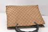 Authentic GUCCI Bamboo Vintage Hand Bag GG Canvas Leather 0021010 Brown 3869K