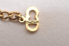 Authentic Christian Dior Gold Tone Chain Pendant Necklace CD 3870J