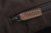 Authentic GUCCI Abbey Shoulder Tote Bag GG Suede Leather 130736 Brown 3871I