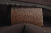 Authentic GUCCI Abbey Shoulder Tote Bag GG Suede Leather 130736 Brown 3871I