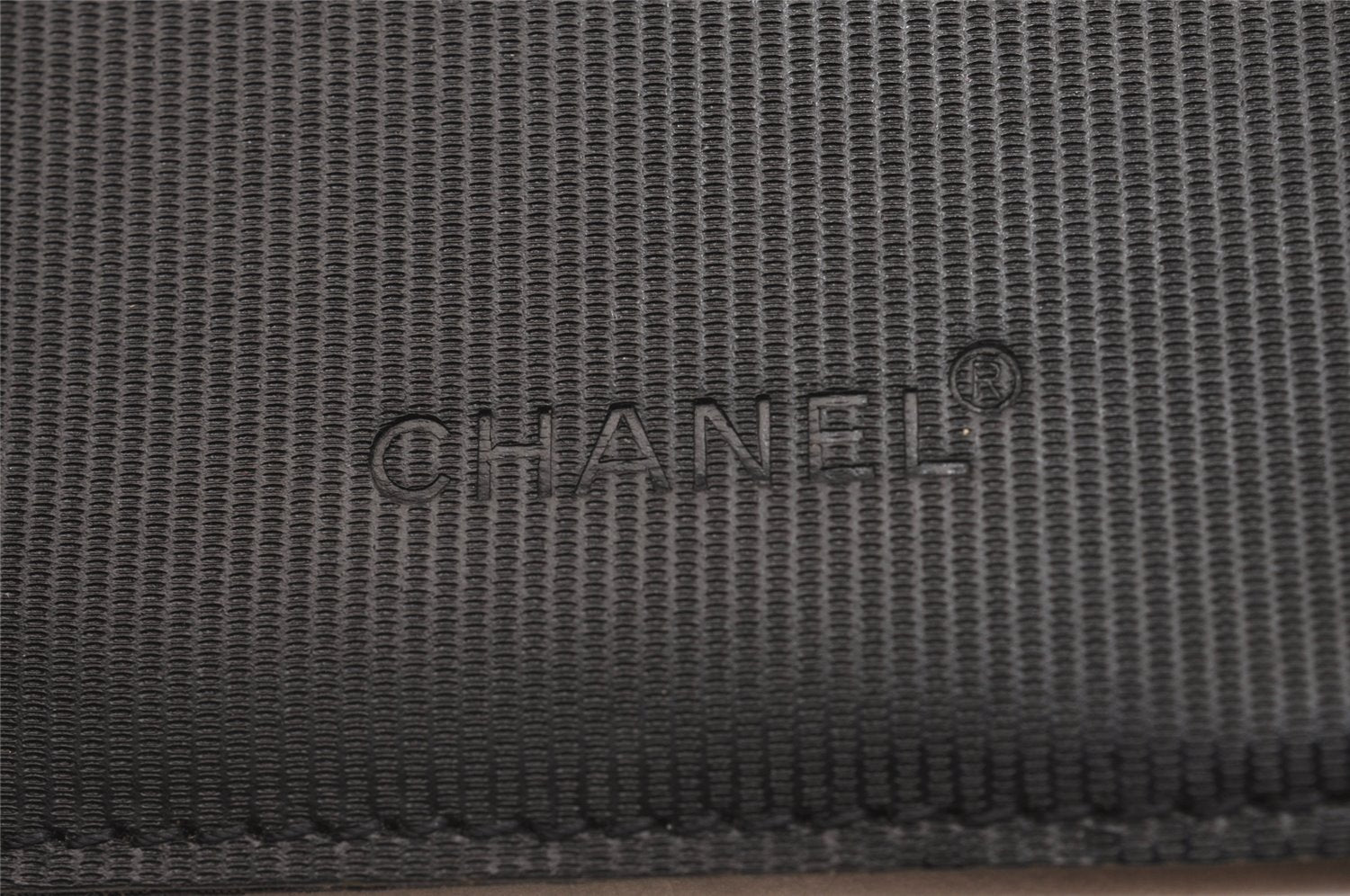 Authentic CHANEL Old Travel Line Hand Long Wallet Purse Nylon Black 3872J