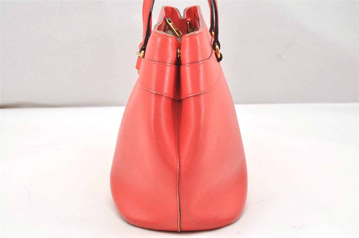 Authentic GUCCI Horsebit 2Way Tote Hand Bag Leather 319795 Pink 3872K
