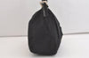 Authentic FENDI Mamma Baguette Shoulder Hand Bag Jersey Leather Black Junk 3873J