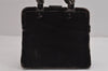 Authentic PRADA Velluto Fibbie Velour Shoulder Hand Bag Purse B7645 Brown 3874J