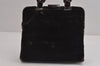 Authentic PRADA Velluto Fibbie Velour Shoulder Hand Bag Purse B7645 Brown 3874J