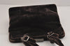 Authentic PRADA Velluto Fibbie Velour Shoulder Hand Bag Purse B7645 Brown 3874J