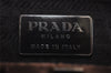 Authentic PRADA Velluto Fibbie Velour Shoulder Hand Bag Purse B7645 Brown 3874J