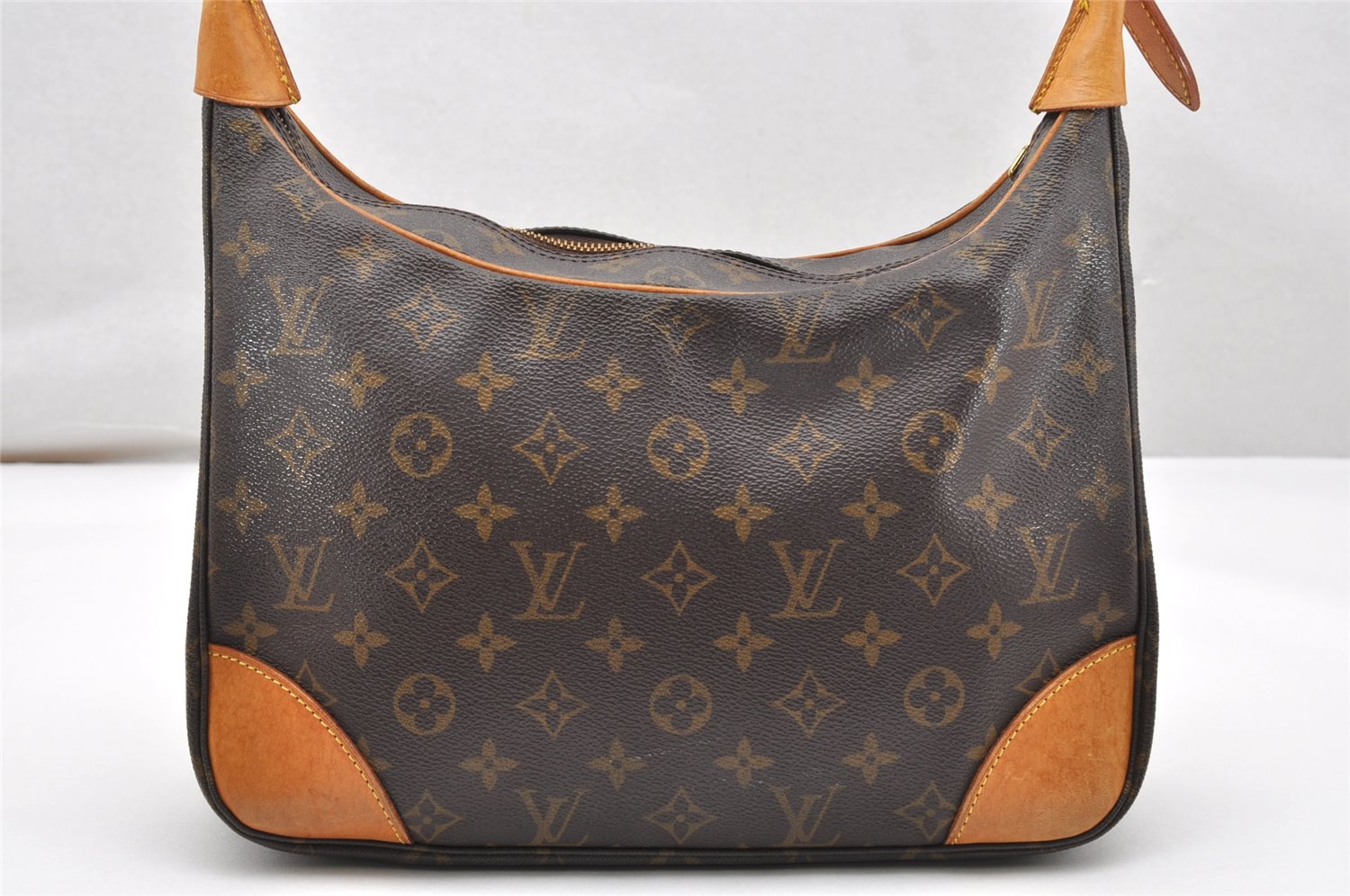 Authentic Louis Vuitton Monogram Boulogne 30 Shoulder Cross Bag M52165 LV 3874K