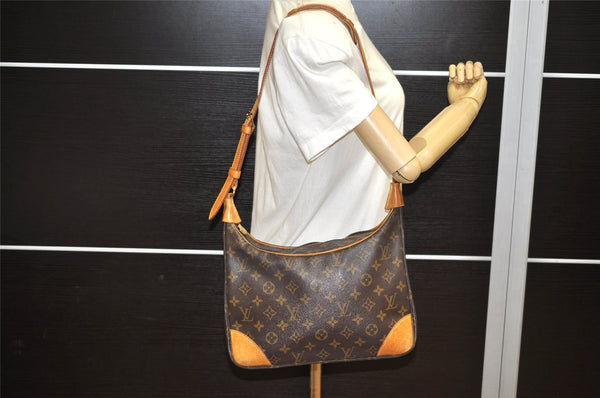 Authentic Louis Vuitton Monogram Boulogne 30 Shoulder Cross Bag M52165 LV 3874K