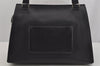 Authentic CELINE Edge Bi-color Shoulder Hand Bag Purse Leather Black Beige 3875J