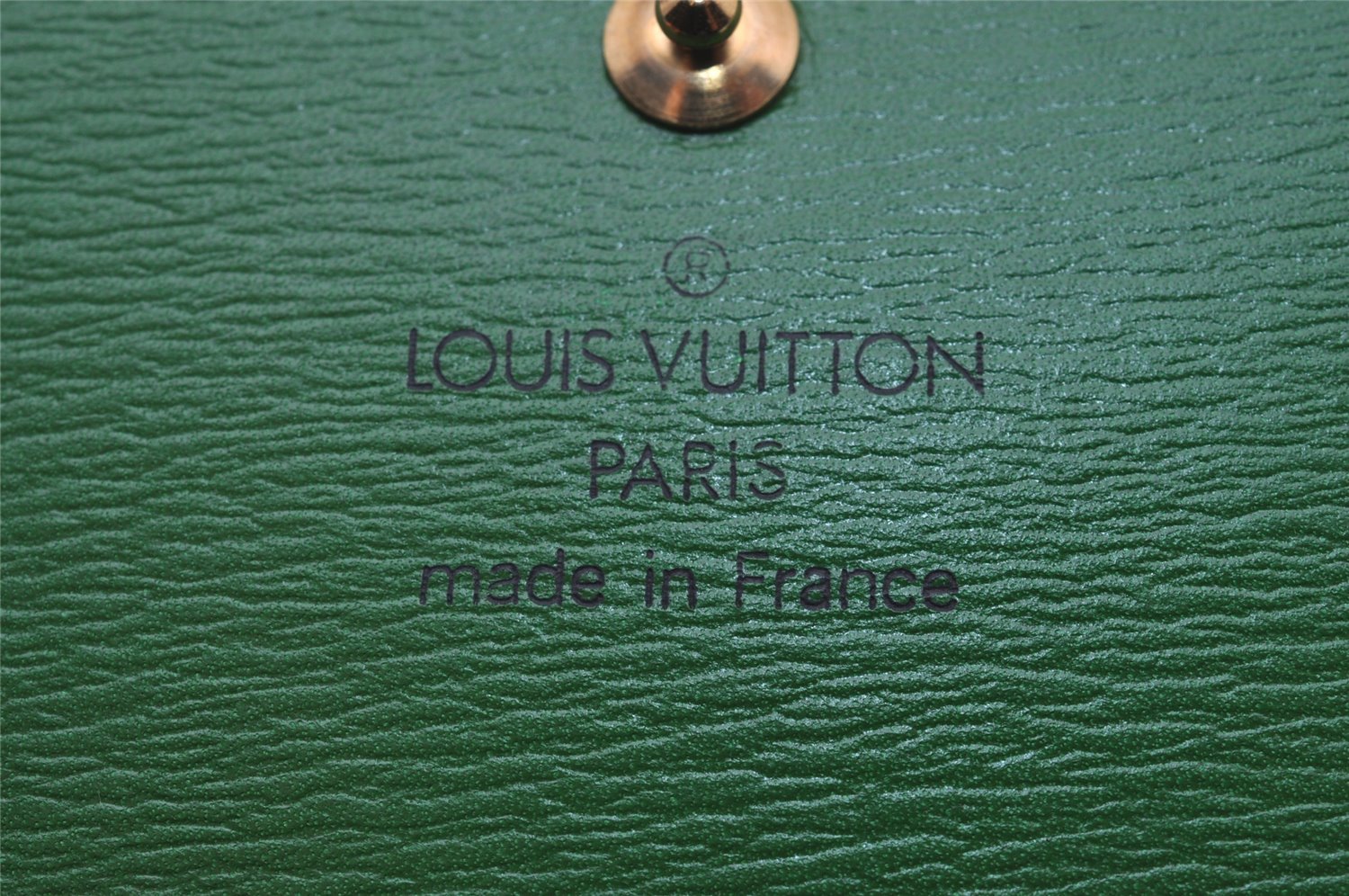 Auth Louis Vuitton Epi Porte Monnaie Billets Cartes Credit Wallet Green LV 3876I