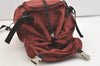 Authentic PRADA Nylon Tessuto Montagn Drawstring Backpack Bordeaux Red 3876J