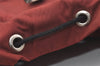 Authentic PRADA Nylon Tessuto Montagn Drawstring Backpack Bordeaux Red 3876J