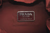 Authentic PRADA Nylon Tessuto Montagn Drawstring Backpack Bordeaux Red 3876J
