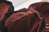 Authentic PRADA Nylon Tessuto Montagn Drawstring Backpack Bordeaux Red 3876J